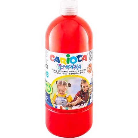 Farba tempera kolor: czerwona 1000ml 1 kolor. Carioca Farba tempera kolor: czerwona 1000ml 1 kolor. Carioca