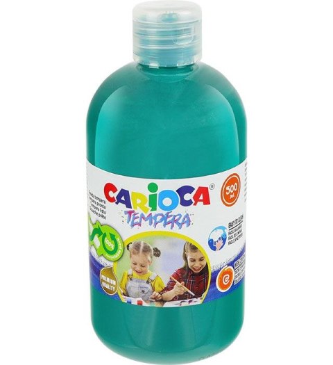 Farba tempera kolor: zielony morski 500ml Carioca (170-2719)