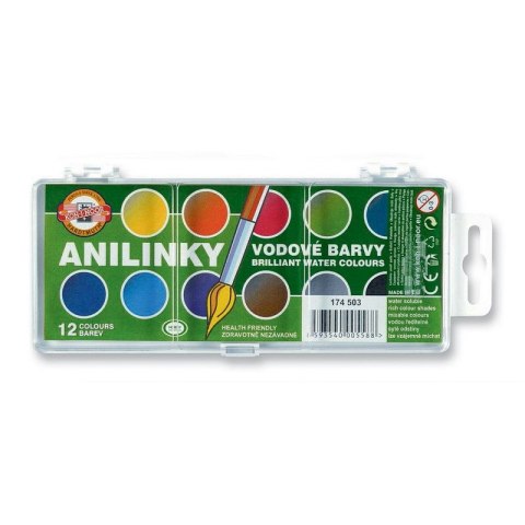 Farby akwarelowe 020308 12 kolor. Koh-I-Noor Farby akwarelowe 020308 12 kolor. Koh-I-Noor