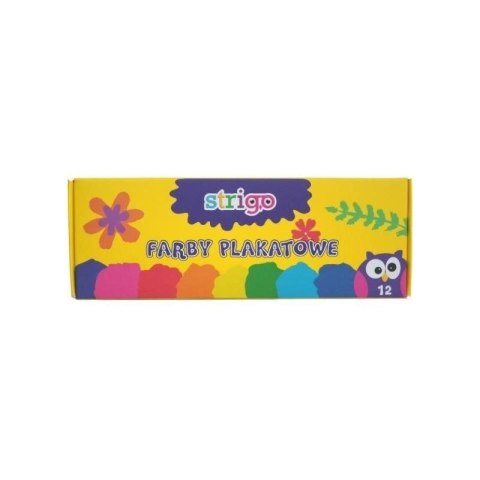 Farby plakatowe SSC032 kolor: mix 20ml 12 kolor. Strigo Farby plakatowe SSC032 kolor: mix 20ml 12 kolor. Strigo