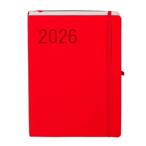 Kalendarz książkowy (terminarz) 2026 IMPRESJA DNS B5 Antra (czerwony)