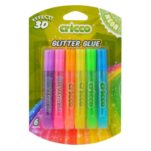 Klej w tubie 3D neon 6 kol. 10g Cricco (CR950B6) Klej w tubie 3D neon 6 kol. 10g Cricco (CR950B6)