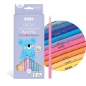 Kredki ołówkowe BB KIDS 12 kol trójkątne pastelowe 5902277329783 12 kol. Bebe (FSC100%)