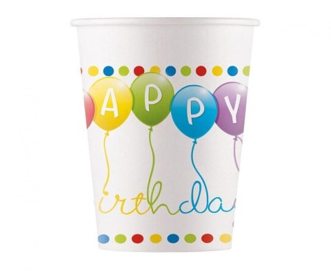 Kubek jednorazowy Birthday Streamers papier 200ml Godan (93461) Kubek jednorazowy Birthday Streamers papier 200ml Godan (93461)