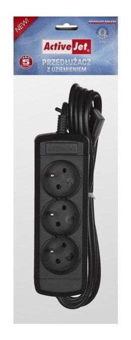 Listwa zasilająca 3m 3 gniazd Activejet (ZASACJPLI0010)