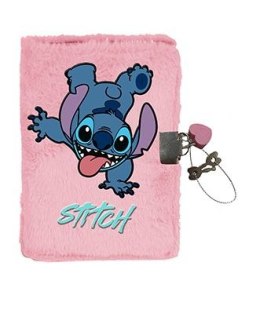 Pamiętnik pluszowy z kłódką Stitch A5 Paso (DS24GW-3677)