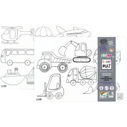 Podkład na biurko FUNNY MAT TRANSPARENT POJAZDY I zest.2szt sfu4142 polipropylen PP [mm:] 335x480 Strigo (8681379341424)