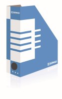 Pojemnik na dokumenty pionowy A4 niebiesko-biały tektura [mm:] 100x257x 320 Donau (7648001FSC-10)
