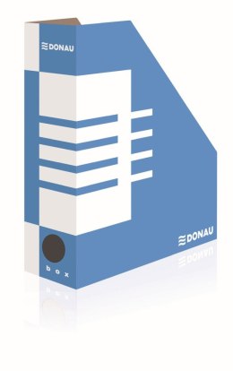 Pojemnik na dokumenty pionowy A4 niebiesko-biały tektura [mm:] 100x257x 320 Donau (7648001FSC-10)