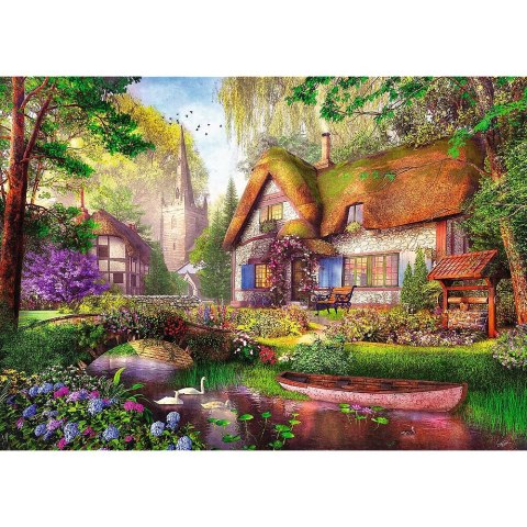 Puzzle Premium Plus Urocza chatka w lesie 1000 el. Trefl (10804) Puzzle Premium Plus Urocza chatka w lesie 1000 el. Trefl (10804)