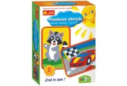 Zestaw kreatywny do składania PIASKOWE OBRAZKI SZOP PRACZ I AUTKO Ranok Creative (03569)