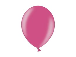Balon gumowy metalizowany 100 szt różowy metaliczny 12cal Partydeco