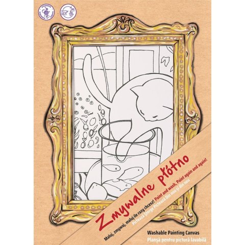 Podkład na biurko FUNNY MAT WHITE HENRI MATISSE-KOT Z RYBĄ sfu0003 polipropylen PP [mm:] 250x350 Strigo (8681379300032)