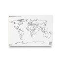 Podkład na biurko FUNNY MAT white MAPA ŚWIATA PAŃSTWA sfu11014 biały polipropylen PP [mm:] 335x480 Strigo (8681379310147)