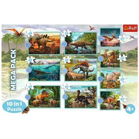 Puzzle W świecie Dinozaurów 10w1 el. Trefl (90390) Puzzle W świecie Dinozaurów 10w1 el. Trefl (90390)
