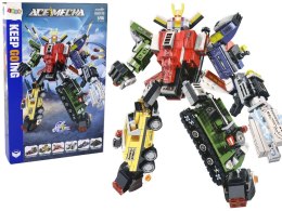Klocki konstrukcyjne Pojazdy- Robot Ace Mecha 6 Różnych Modeli Robot Transformacja Lean (16560)