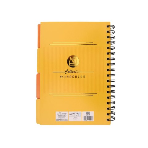 Kołozeszyt (kołonotatnik) monokolor B5 96k. krata Beniamin (5337) Kołozeszyt (kołonotatnik) monokolor B5 96k. krata Beniamin (5337)