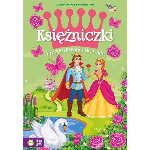 Książeczka edukacyjna Księżniczki. Przygotowania do balu Zielona Sowa Książeczka edukacyjna Księżniczki. Przygotowania do balu Zielona Sowa