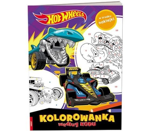Książka dla dzieci Hot Wheels™. Kolorowanka według kodu Ameet (KKO 1601) Książka dla dzieci Hot Wheels™. Kolorowanka według kodu Ameet (KKO 1601)