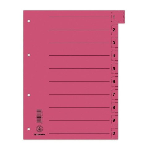 Przekładka numeryczna A4 mix kolorów 250g 10k 0-9 Donau (8611001S-99) Przekładka numeryczna A4 mix kolorów 250g 10k 0-9 Donau (8611001S-99)