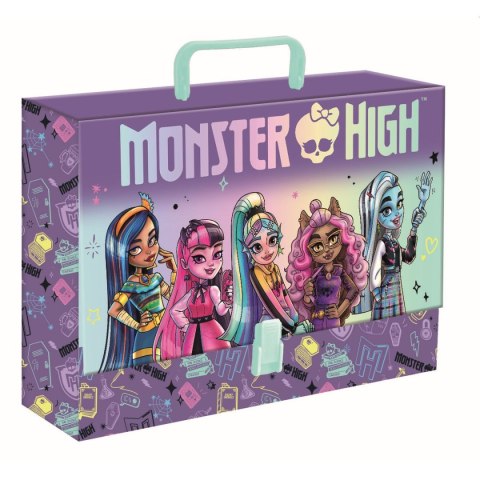 Teczka kartonowa na zatrzask XL Monster High A4 mix Unipap Teczka kartonowa na zatrzask XL Monster High A4 mix Unipap