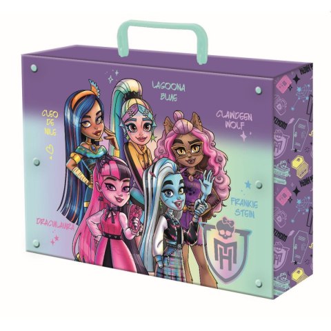 Teczka kartonowa na zatrzask XL Monster High A4 mix Unipap Teczka kartonowa na zatrzask XL Monster High A4 mix Unipap