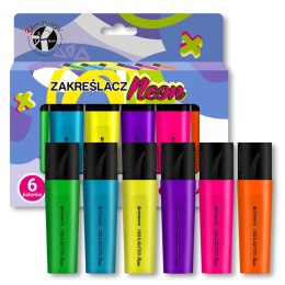 Zakreślacz neonowe 6 kol 5906910831510 mix Penmate (TT8837)