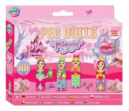 Zestaw kreatywny dla dzieci Zestaw drewnianych laleczek do malowania Princess Grafix (3554)