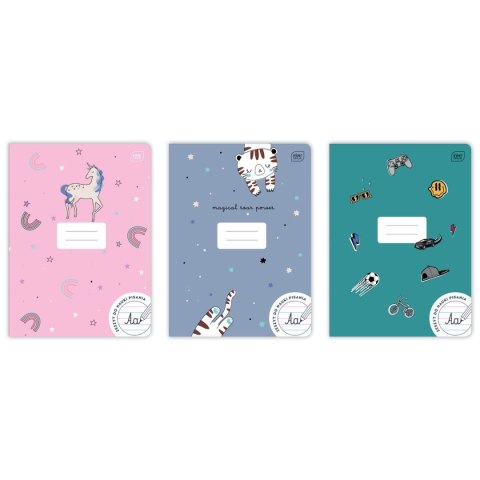 Zeszyt PP MAGICZNY A4 32k. 70g linia kolor Interdruk