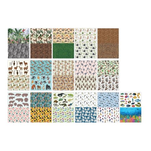Zeszyt papierów kolorowych ANIMALS WILD A4 80g 15k Happy Color (HA 3808 2030-MW) Zeszyt papierów kolorowych ANIMALS WILD A4 80g 15k Happy Color (HA 3808 2030-MW)