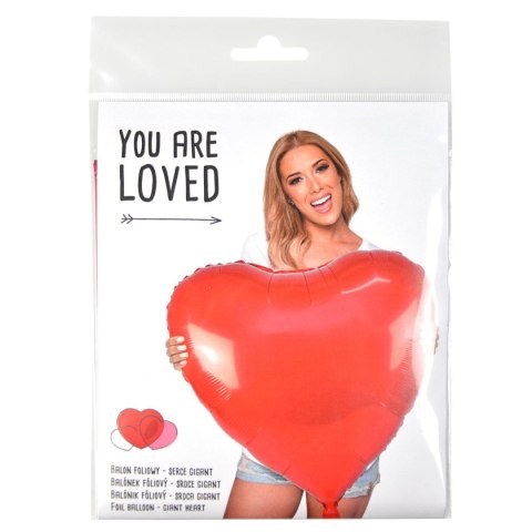 Balon foliowy Serce gigant 76cm Arpex (BL6040) Balon foliowy Serce gigant 76cm Arpex (BL6040)