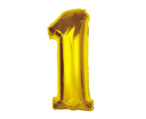 Balon foliowy Smart, cyfra 1, złota, 92 cm Godan (CH-S9Z1) Balon foliowy Smart, cyfra 1, złota, 92 cm Godan (CH-S9Z1)