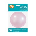 Balon gumowy Aqua - kryształowy różowy 18cal Godan (KR-18RO)