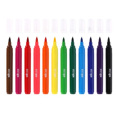 Flamaster Brush Jumbo 590565881090 12 kol. Strigo (SSC348)