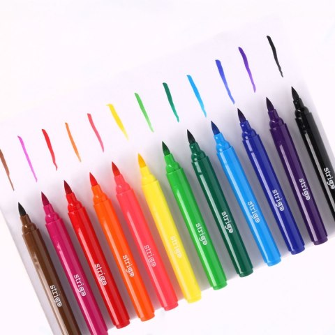 Flamaster Brush Jumbo 590565881090 12 kol. Strigo (SSC348)