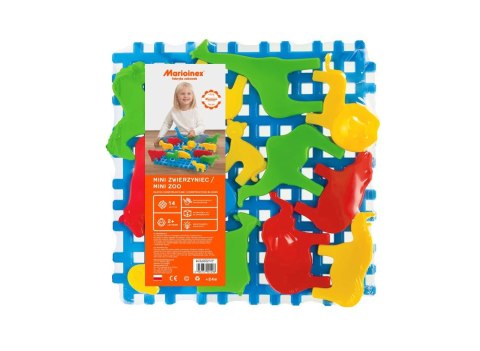 Klocki konstrukcyjne Waffle 14 elementów mini zwierzyniec Marioinex Klocki konstrukcyjne Waffle 14 elementów mini zwierzyniec Marioinex