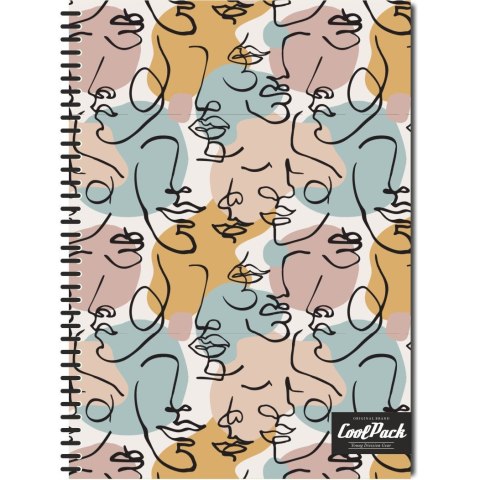 Kołozeszyt (kołonotatnik) CoolPack Art Deco A4 200k. krata Patio (04446CP)