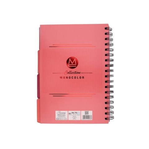 Kołozeszyt (kołonotatnik) monokolor B5 96k. krata Beniamin (5337) Kołozeszyt (kołonotatnik) monokolor B5 96k. krata Beniamin (5337)