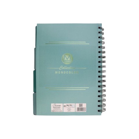 Kołozeszyt (kołonotatnik) monokolor B5 96k. krata Beniamin (5337) Kołozeszyt (kołonotatnik) monokolor B5 96k. krata Beniamin (5337)