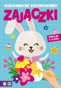 Książeczka edukacyjna Wielkanocne kolorowanki. Zajączki Zielona Sowa