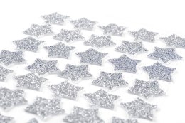 Naklejka (nalepka) brokatowe z pianki srebrny Arpex (BN7833SRE-8663)