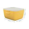 Pojemnik z szufladami Cosy żółty 2 szuflad [mm:] 143x275x250 Leitz (53570019)