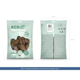 Balon gumowy Pastel Eco Balloons czekoladowy brąz 260mm Partydeco (ECO26P-032C)