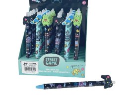 Długopis wymazywalny ścieralny mix wzorów chłopięcych wkład niebieski 0,5mm Adar (596160)