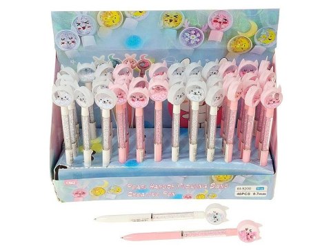 Długopis z kotkiem wkład niebieski 0,7mm Adar (611306)