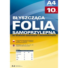Folia samoprzylepna A4 srebrny 80mic. [mm:] 210x297 Argo (434019)