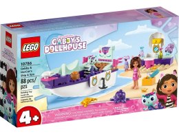 Klocki konstrukcyjne Koci Domek Gabi statek i spa Gabi i Syrenokotki Lego (10786)