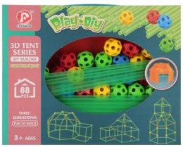 Klocki konstrukcyjne słomki, kule Mega Creative (545062)