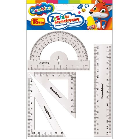 Komplet geometryczny 4 elemety, 15cm 4 el. Bambino Komplet geometryczny 4 elemety, 15cm 4 el. Bambino
