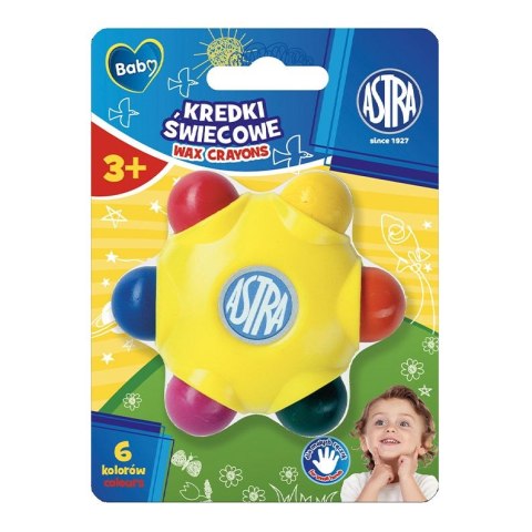 Kredki świecowe gwiazdki 6 kol. Astra (316023009)